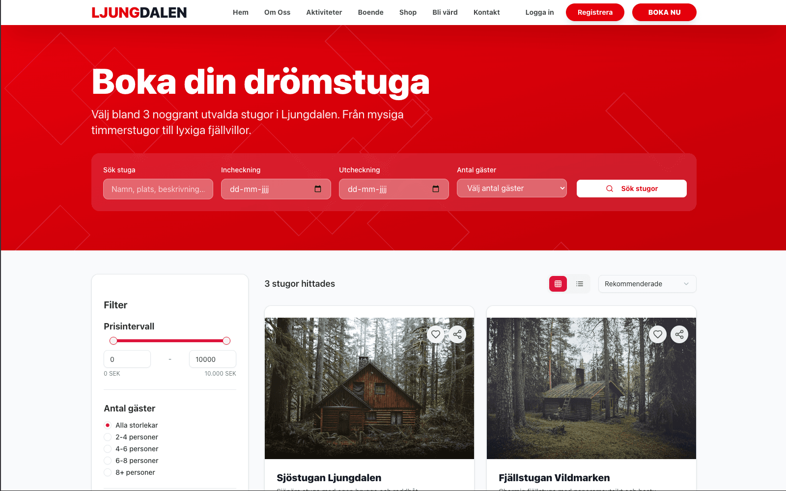 Destination Ljungdalen